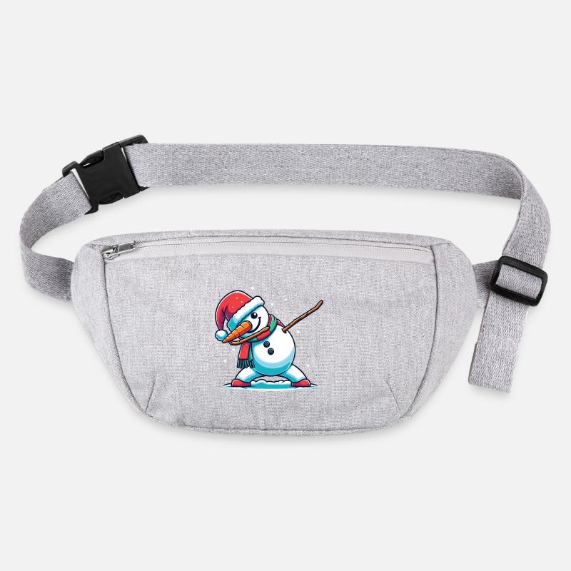 Dabbing Christmas Snowman Dab Christmas Stanley/Stella recycled Hip Bag 