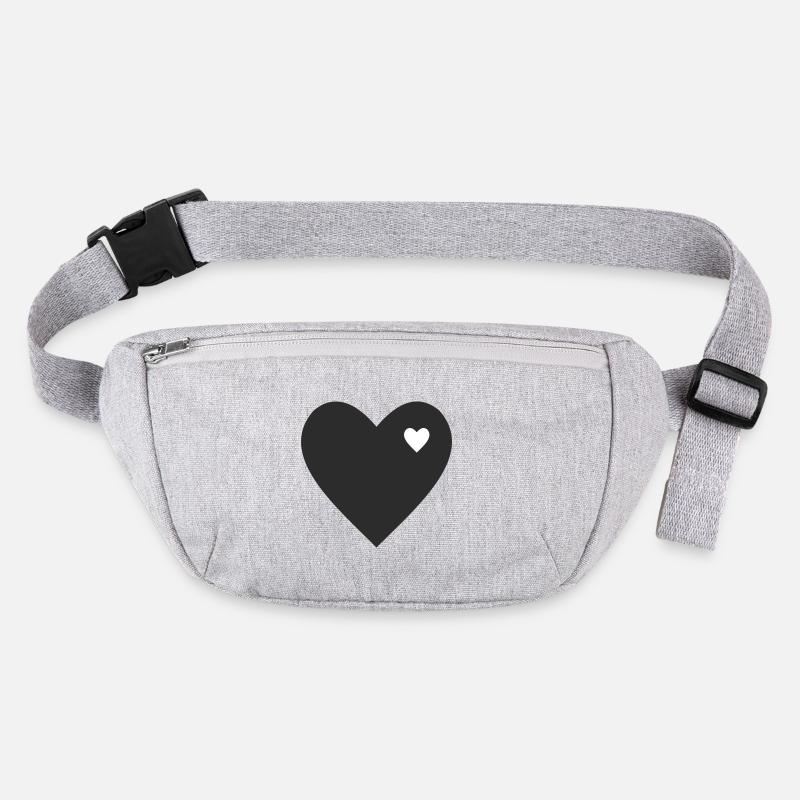 Cœur minimaliste avec accent Sac banane recyclé Stanley/Stella