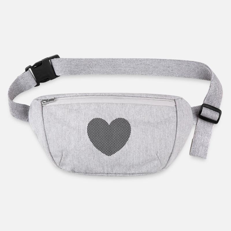 Black Heart Gift Stanley/Stella recycled Hip Bag 
