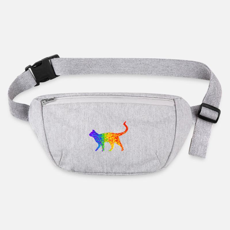 Rainbow cat Stanley/Stella recycled Hip Bag 