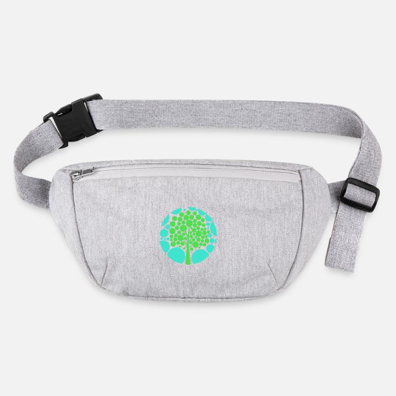 Optical illusion tree Stanley/Stella recycled Hip Bag 
