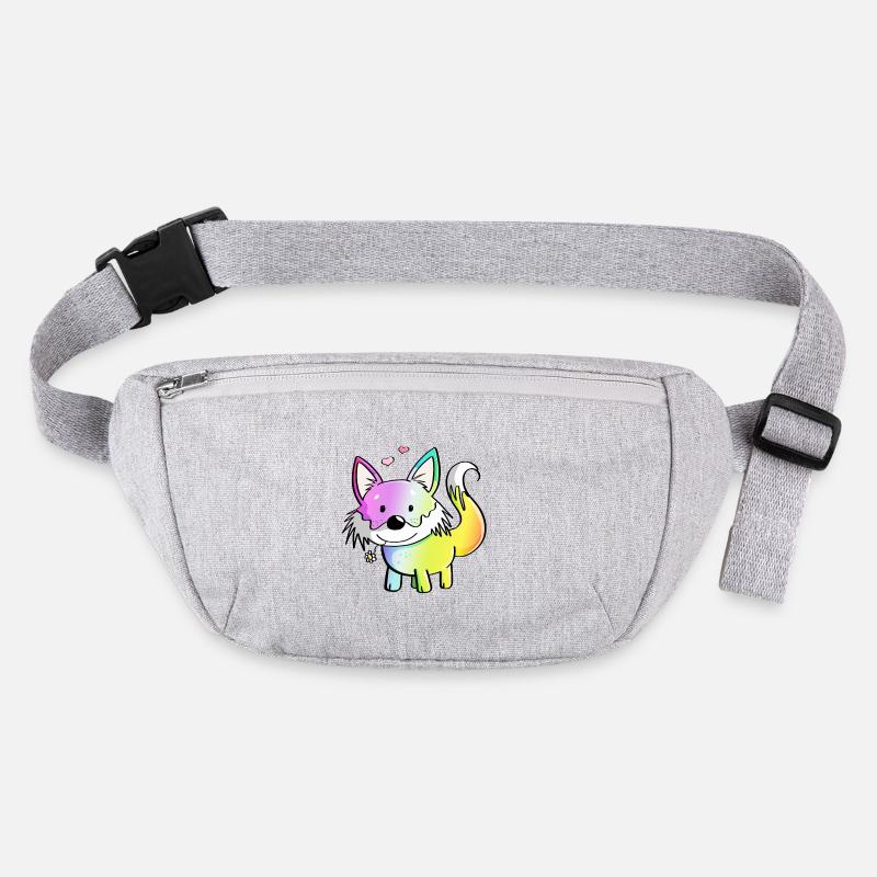 Fox rainbow - foxes - red fox - predator Stanley/Stella recycled Hip Bag 