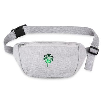 Shamrock symbol Celtic symbols - Stanley/Stella recycled Hip Bag  - heather grey - Front