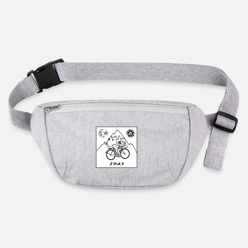 Albert Hofmann LSD 1943 Black & White Stanley/Stella recycled Hip Bag 