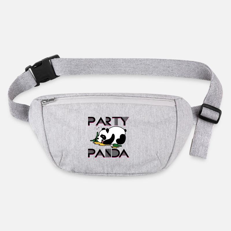 Party panda partying preheating drinking drunk Stanley/Stella recycled Hip Bag 