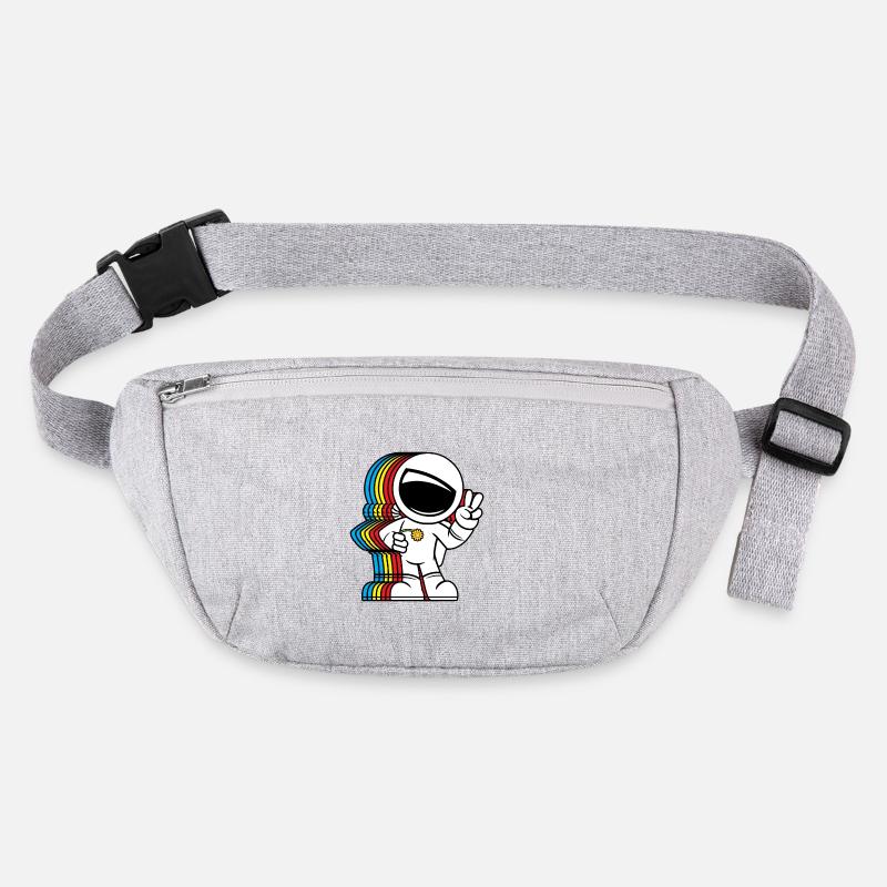 Friedensliebender Astronaut - Niedlicher Friedenszeichen Raumfahrer Stanley/Stella recycelte Gürteltasche