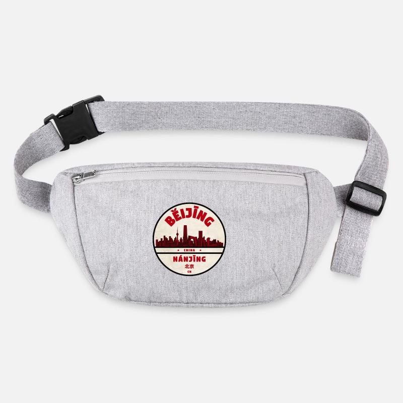 Emblème rétro de la Skyline de Pékin Sac banane recyclé Stanley/Stella