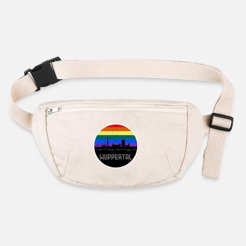 Wuppertal Skyline Rainbow Stanley/Stella recycled Hip Bag 