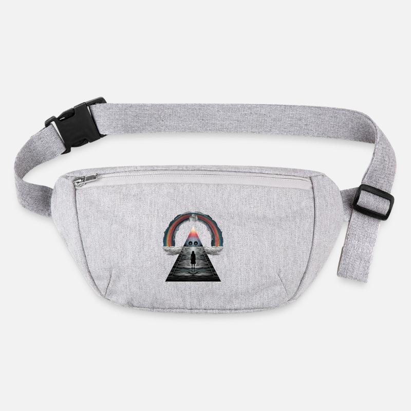 Rainbow Pyramid Moonlight Tango Dodgy Stanley/Stella recycled Hip Bag 