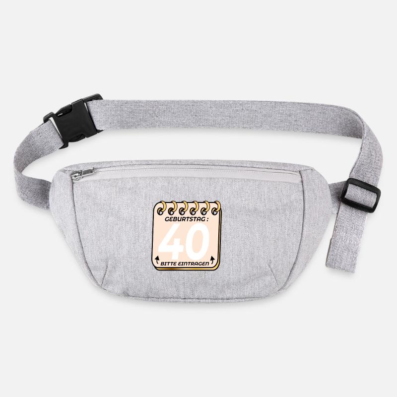 40. Geburtstag - Geburtstagsliste VIERZIG Stanley/Stella recycelte Gürteltasche