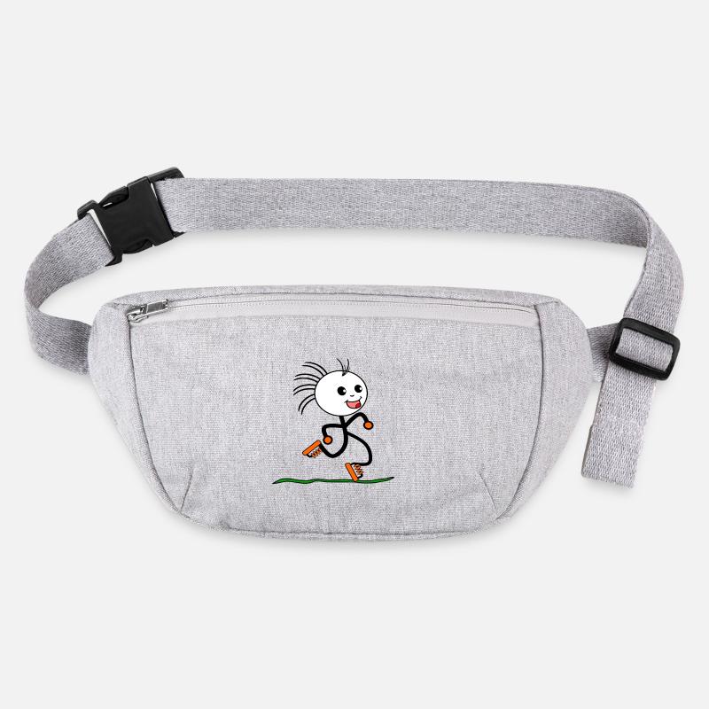 Stick Figure Running SPORT RUNNING RUNNER Stanley/Stella recycled Hip Bag 