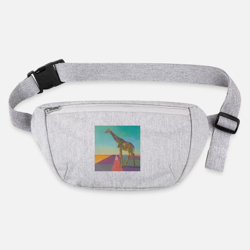 giraffe, bunt, tier, geschenk, geschenkidee Stanley/Stella recycelte Gürteltasche