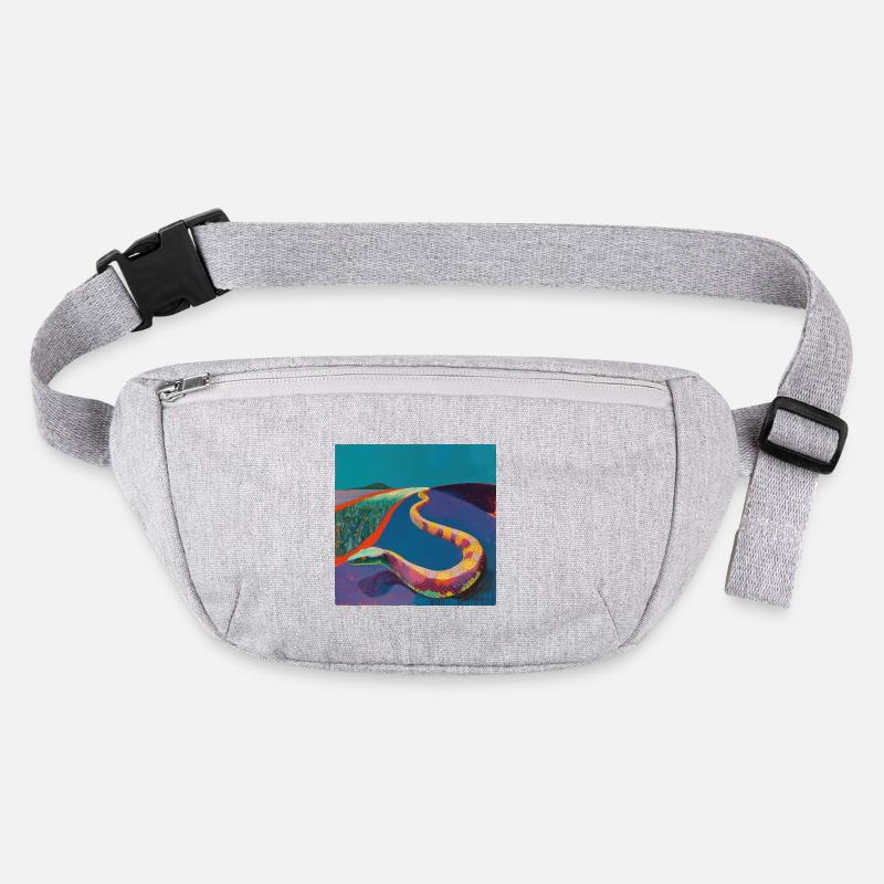 schlange, bunt, tier, geschenk, geschenkidee Stanley/Stella recycelte Gürteltasche