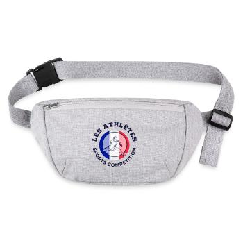 Les Athlètes Sports Compétition - Sac banane recyclé Stanley/Stella - gris chiné - Devant