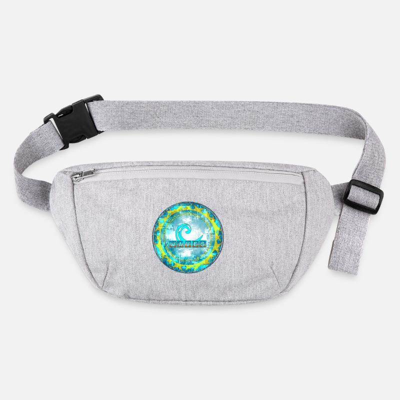Abstrakte Wellen Muster Stanley/Stella recycelte Gürteltasche