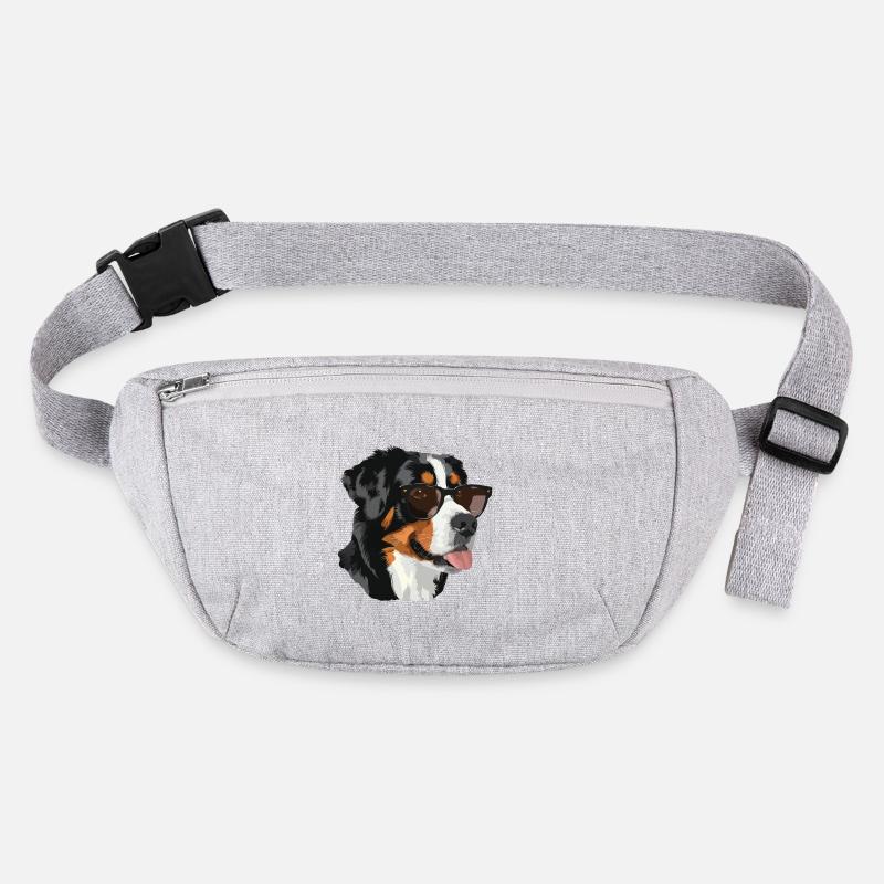 Grosser Schweizer Sennenhund Stanley/Stella recycelte Gürteltasche