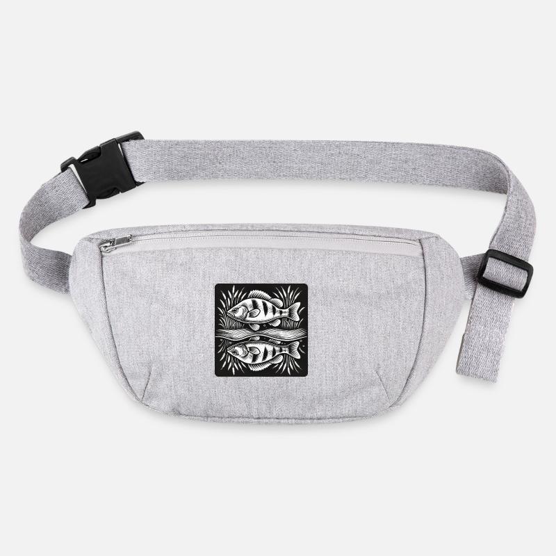 Perch fish angel design Stanley/Stella recycled Hip Bag 