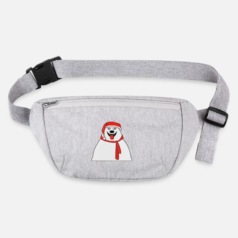 Festlicher Eisbär Weihnachtsmann Illustration Stanley/Stella recycelte Gürteltasche