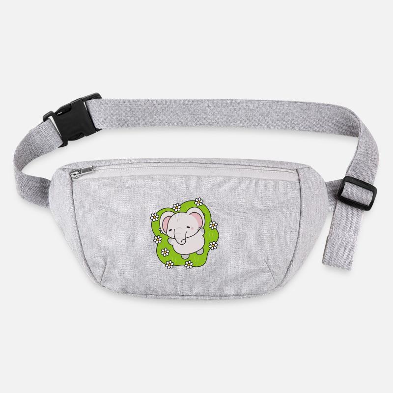 Éléphant Mignon aux Fleurs Sac banane recyclé Stanley/Stella