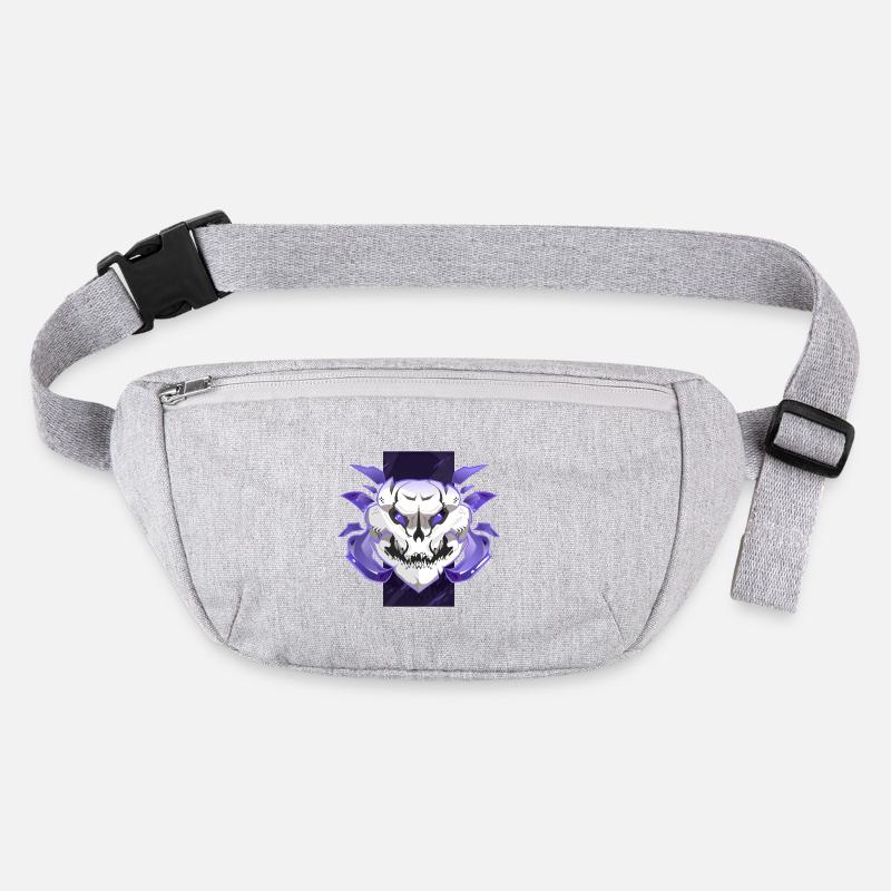 Cyber Skull – Design violet néon Sac banane recyclé Stanley/Stella