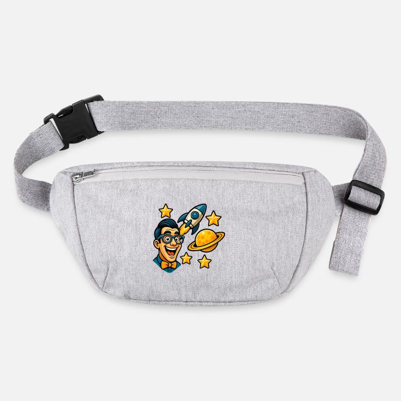 Passionné d’espace avec des lunettes Sac banane recyclé Stanley/Stella