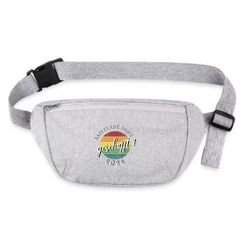 Mittlere Reife Realschulabschluss 2026 Geschenk - Stanley/Stella recycelte Gürteltasche - Grau meliert - Vorne