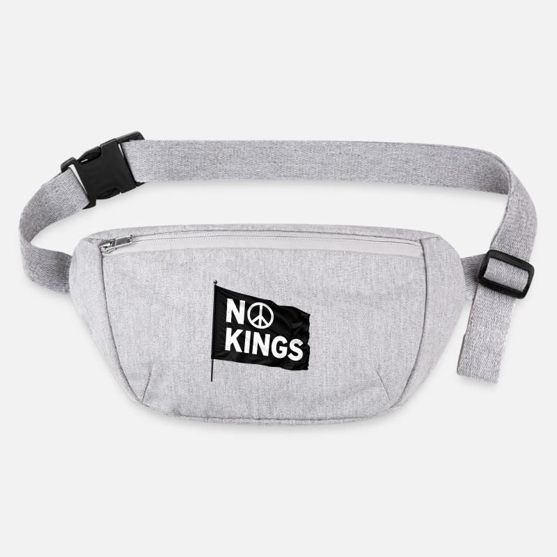 NO KINGS Peace Stanley/Stella recycled Hip Bag 