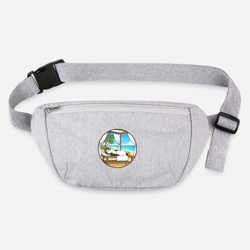 Beach Spa Penguin Animal Relaxing Art Stanley/Stella recycled Hip Bag 