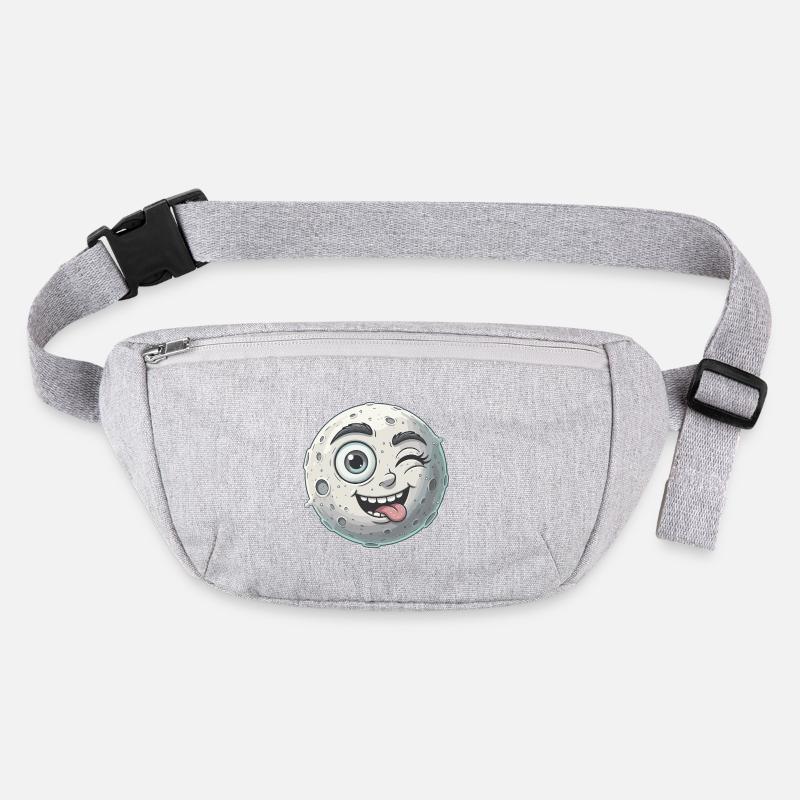 Dessin animé Visage de Lune Ondulant Sac banane recyclé Stanley/Stella