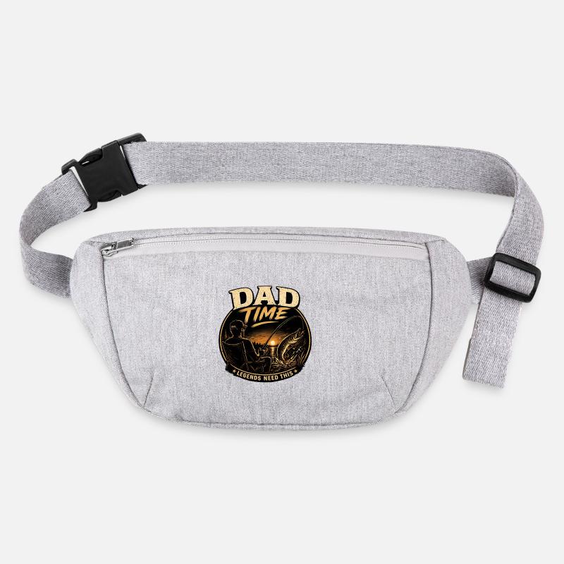 Dad Time Angelshirt – Pike Strike Sunset Stanley/Stella recycelte Gürteltasche