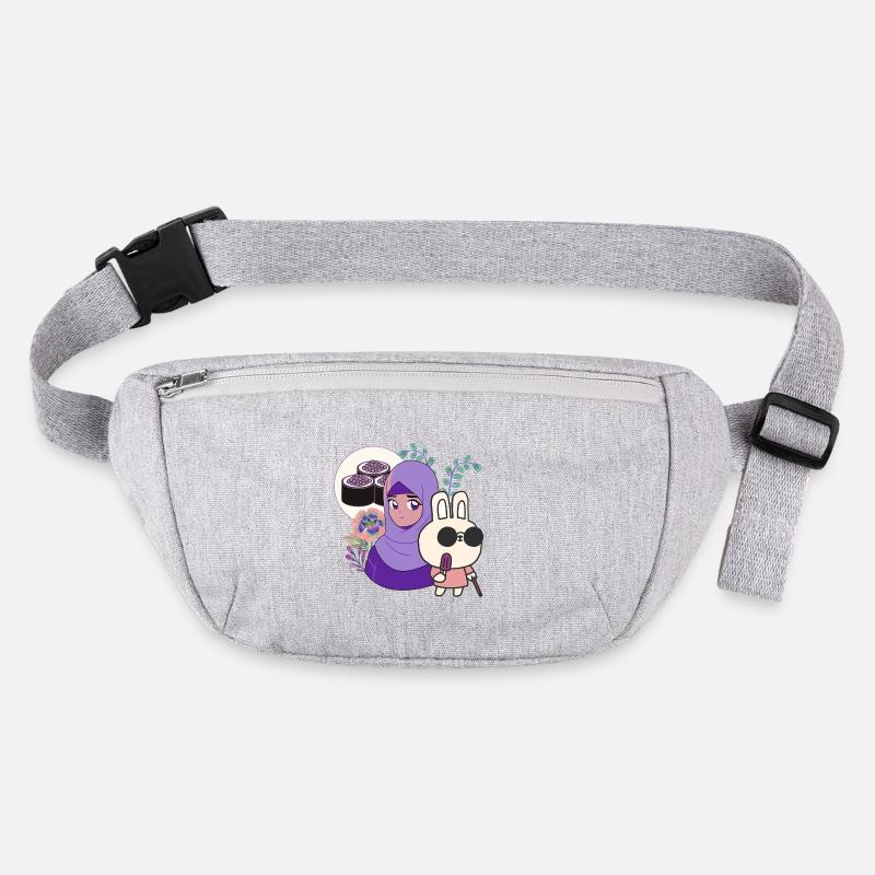 Kawaii Sushi & Bunny with Walking Cane Stanley/Stella recycled Hip Bag 