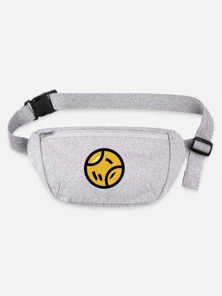 Balle de tennis Jouet pour chien Jeu sportif - Sac banane recyclé Stanley/Stella - gris chiné - Devant