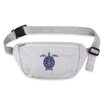 Sea turtle - Stanley/Stella recycled Hip Bag  - heather grey - Front
