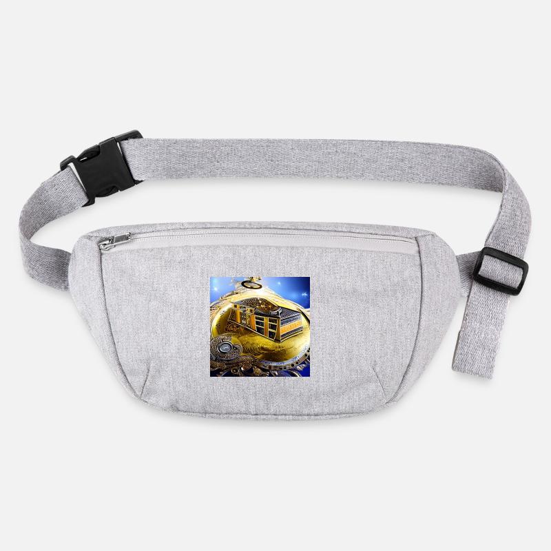 Clock abstraction Stanley/Stella recycled Hip Bag 