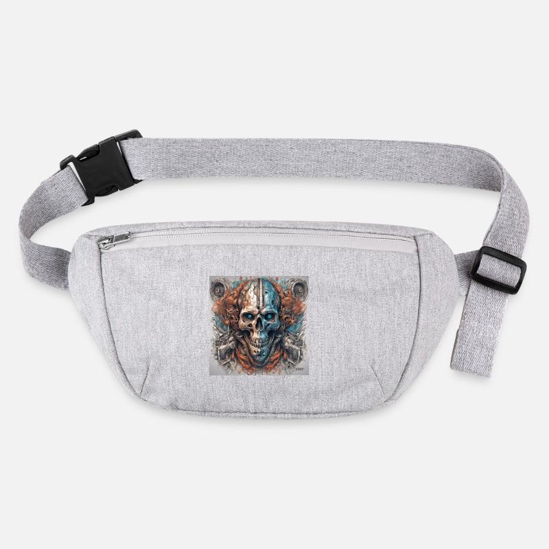 Biomechanischer Schädel Stanley/Stella recycelte Gürteltasche