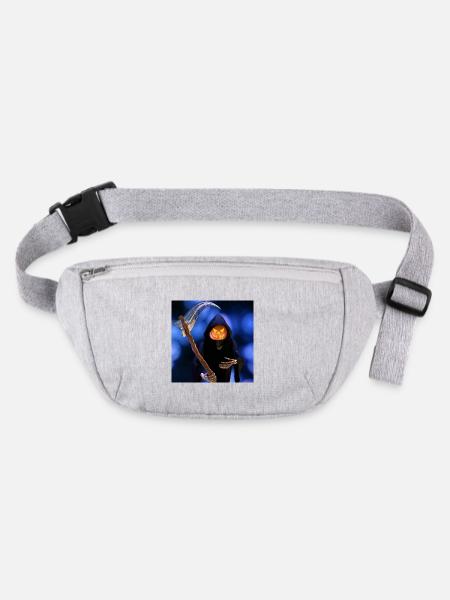 La Faucheuse pour Halloween - Sac banane recyclé Stanley/Stella - gris chiné - Devant
