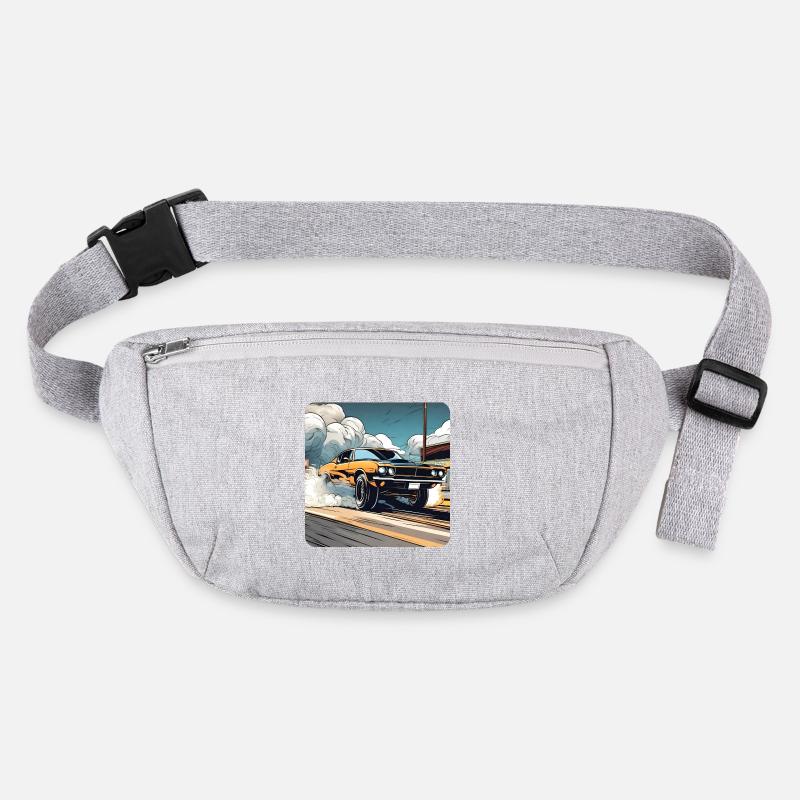 Oldtimer Drift Auto Turbo Rallye mit Rauch Stanley/Stella recycelte Gürteltasche
