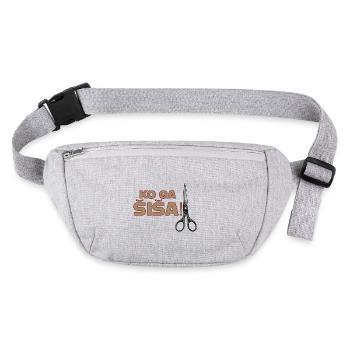 Ko ga šiša, Shirts und Accessoires. - Stanley/Stella recycelte Gürteltasche - Grau meliert - Vorne