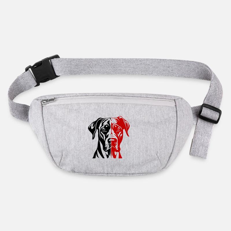 Great Dane Dog Head Stanley/Stella recycled Hip Bag 