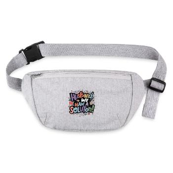 Husband we have a solution - Stanley/Stella recycled Hip Bag  - heather grey - Front