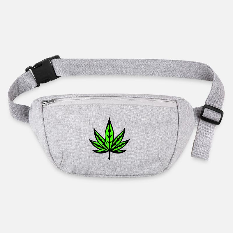 Hanfblatt Hanf Symbol Weed Cannabis Stanley/Stella recycelte Gürteltasche