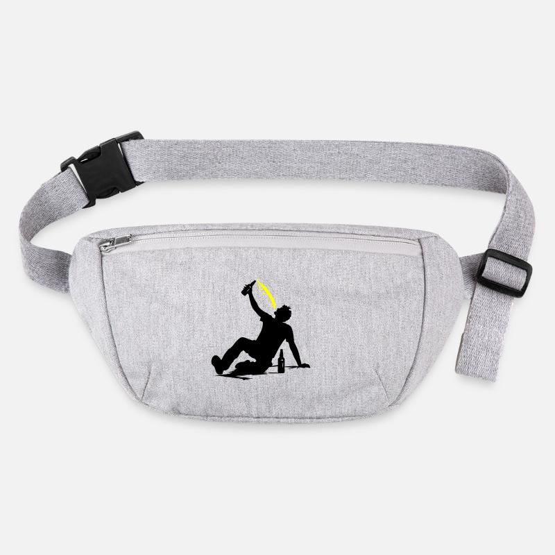 Boire de la bière Silhouette Sac banane recyclé Stanley/Stella