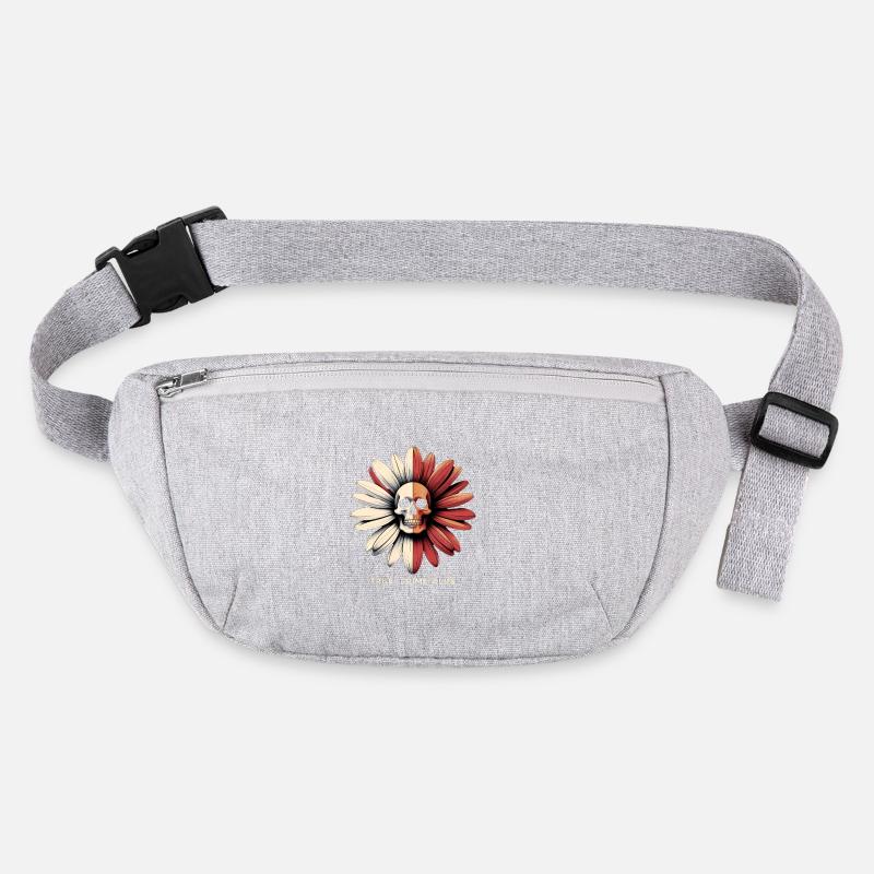 Skull Bloom Noir Stanley/Stella recycled Hip Bag 