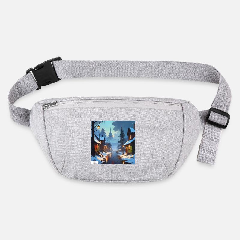 Peaceful winter evening Stanley/Stella recycled Hip Bag 