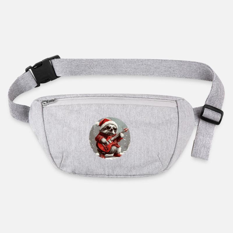 Sloth Christmas Rocker Guitar Stanley/Stella recycled Hip Bag 