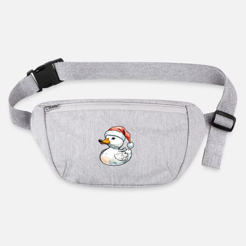 Duck Christmas Drawing Stanley/Stella recycled Hip Bag 