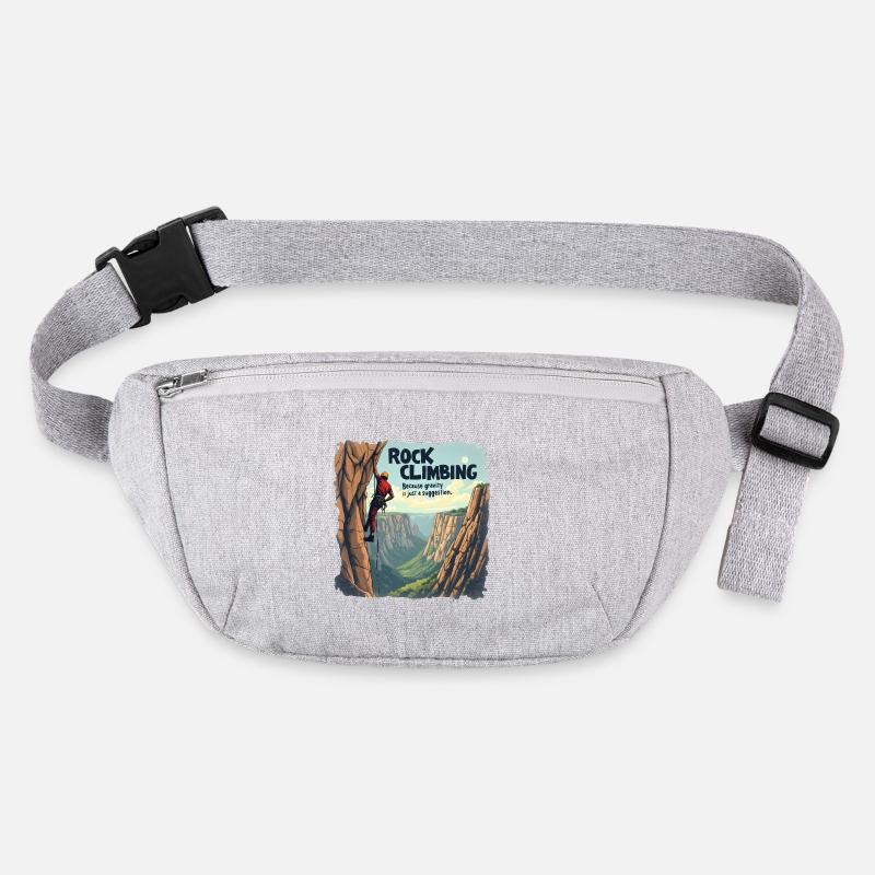 Climbing - Because Gravity Is Just a Suggestion Stanley/Stella recycled Hip Bag 