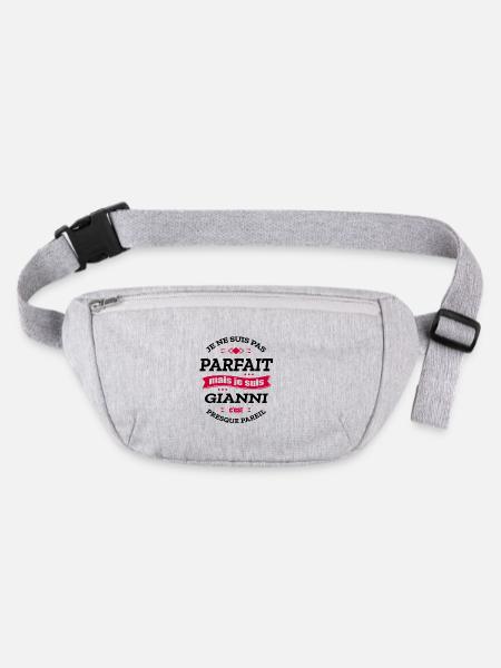 GIANNI PARFAIT - PRENOM GIANNI - Sac banane recyclé Stanley/Stella - gris chiné - Devant