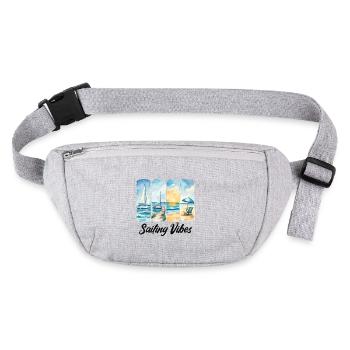 Sailing Vibes – Feel the Ocean - Stanley/Stella recycled Hip Bag  - heather grey - Front
