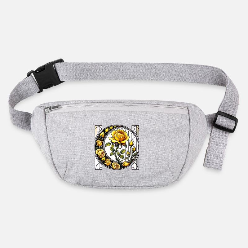 Motif de vitrail rose jaune Sac banane recyclé Stanley/Stella